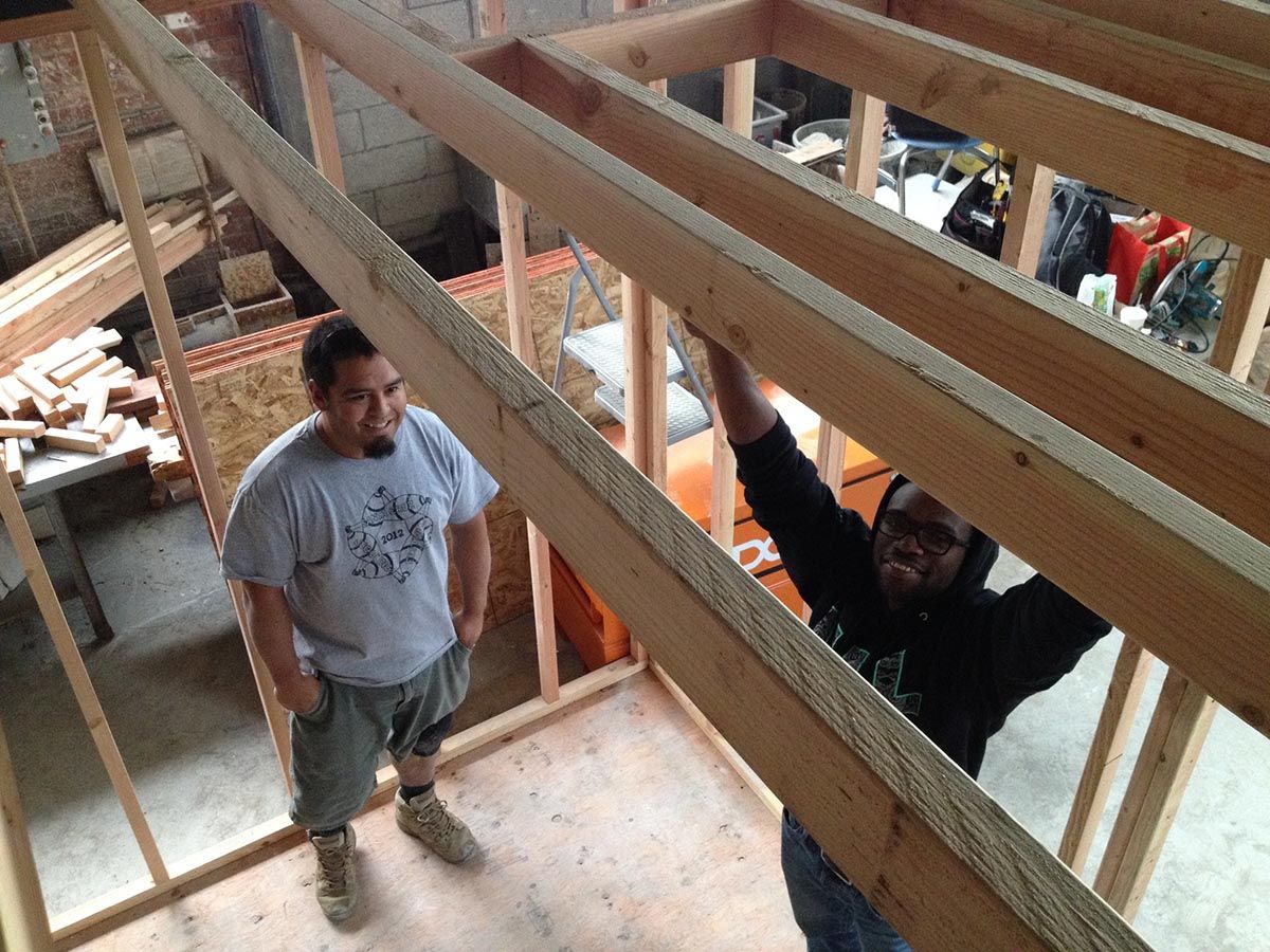 Framing process inside structure